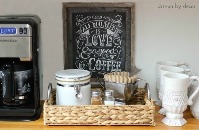 20 Creative DIY Home Coffee Station Ideas To Inspire You!