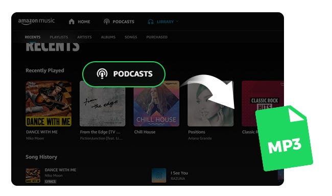 Download Podcasts on Amazon Music to MP3？ | by Stevie | Aug, 2023 | Medium
