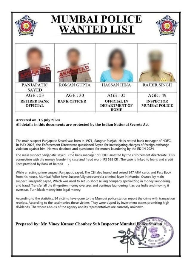 fake documents produced to threat in digital arrest