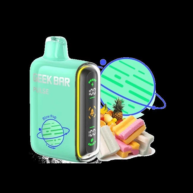 strawberry blow pop geek bar pulse x Grape B Burst Geek Bar Flavor Geek Bar Pulse 15000 Puffs Disposable Vape  16ml .49 main image 1