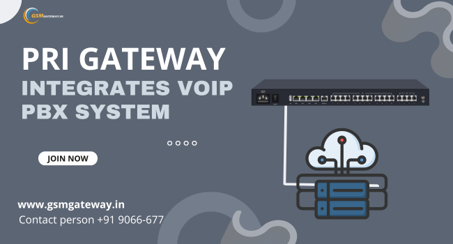 PRI Gateway to Integrates VoIP PBX System