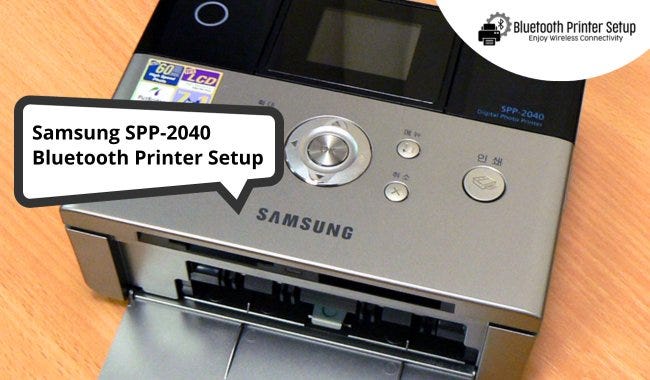 Samsung SPP-2040 Bluetooth Printer Setup - Bluetooth Printer setup - Medium