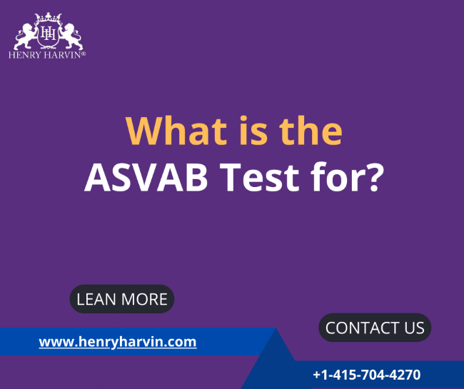 What is the ASVAB Test for?. The Armed Services Vocational Aptitude