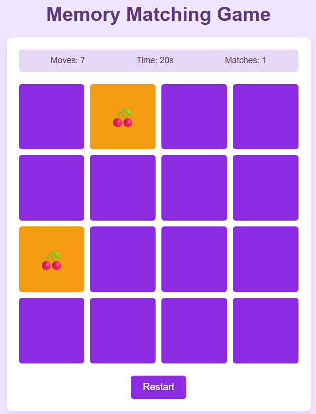 Building a Memory Matching Game Using JQuery | by Raniashoaib | Mar ...