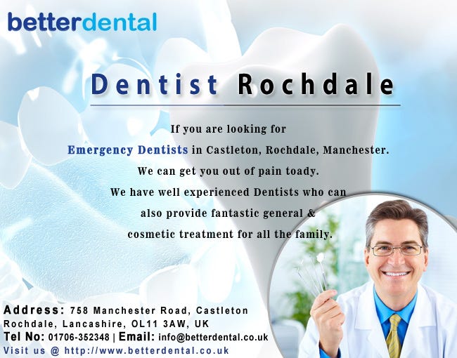 Dentist At Rochdale With Some Impeccable Services For You by