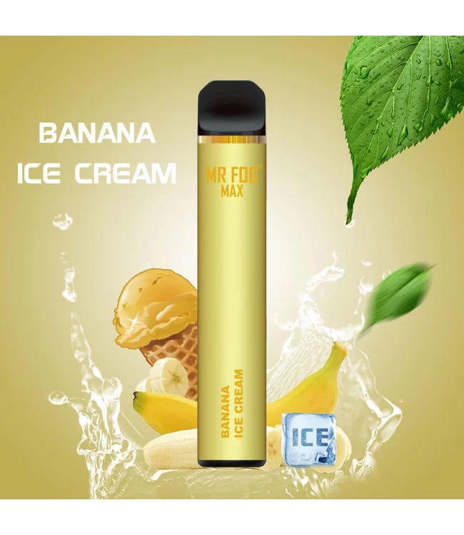 Indulge in the refreshing taste of Mr Fog Max 1000’s Banana Ice Cream