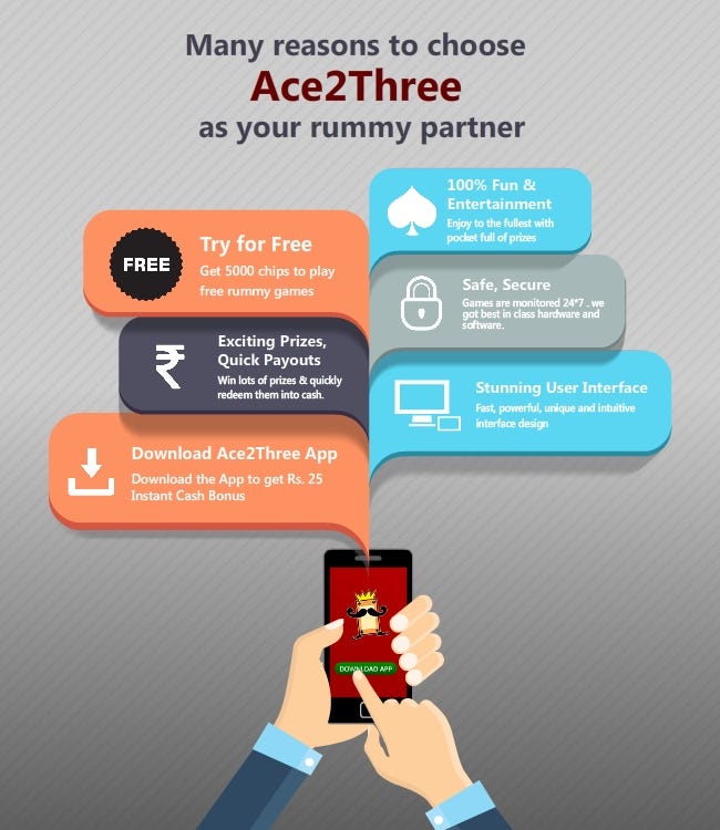 Excellent Reasons to Choose Ace2Three as your Rummy Partner! by
