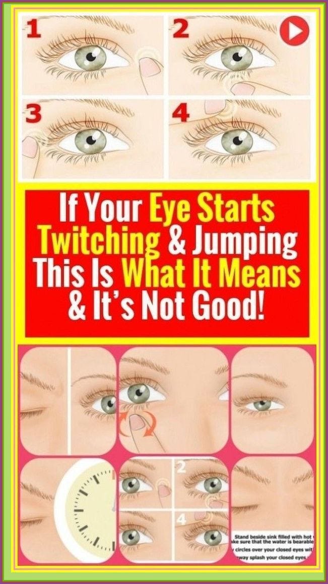 If Your Eye Starts Twitching And Jumping…This is What it Means And It’s