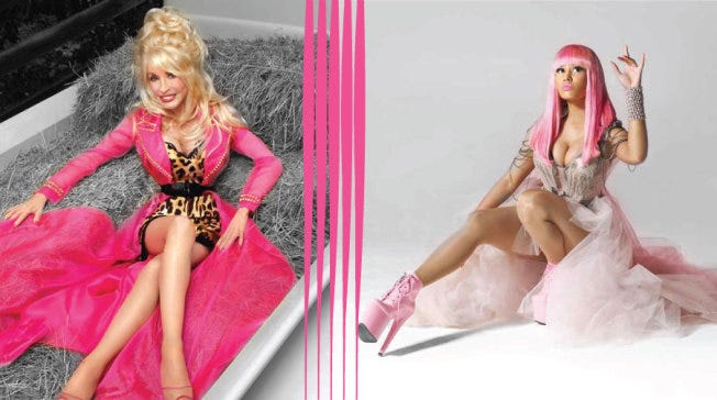 Dolly Parton Sex Videos Coming - Is Nicki Minaj Hip Hop's Dolly Parton? | by Jade E. Davis | The Slice |  Medium