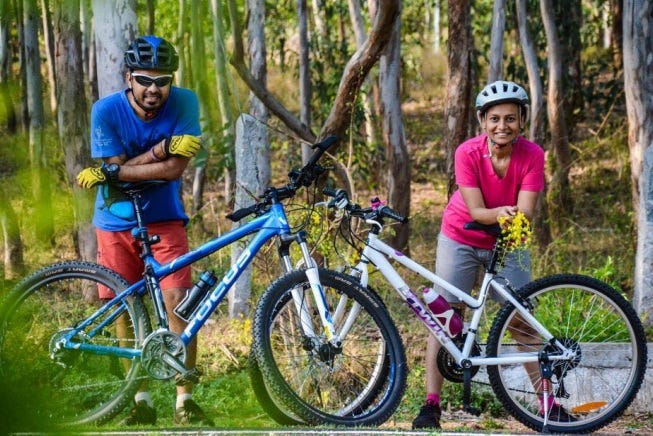 Suhas and Sunita. (Photo shared by Suhas Ramegowda)