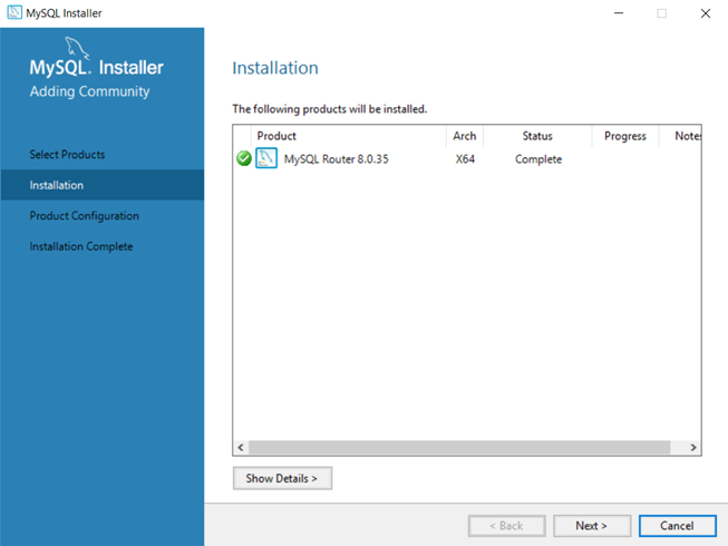 MySQL Router Installation