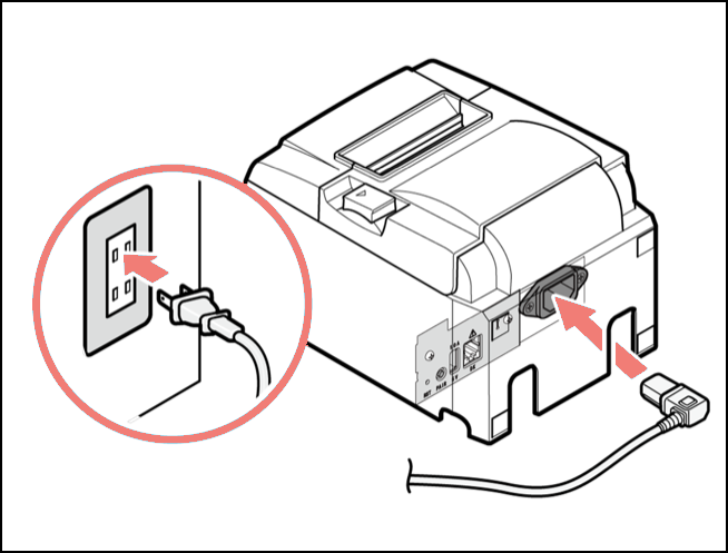 connect cable to nearby power outlet