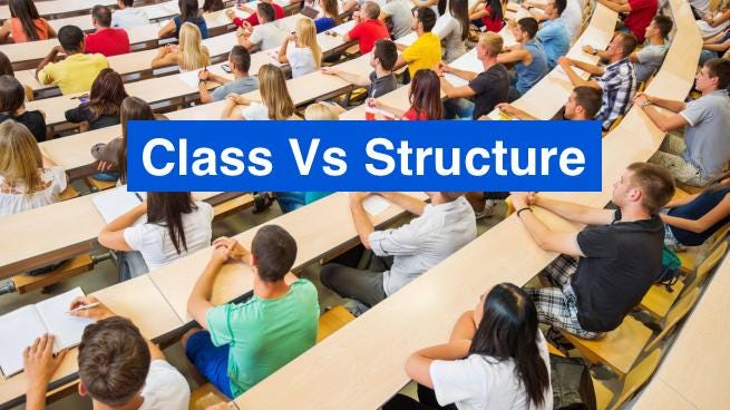 Class Vs Structure in Swift. The major difference between Class and ...