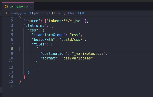 Keeping only the css configuration