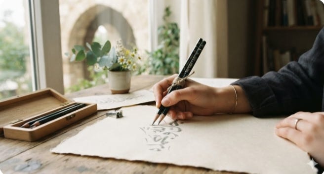 “From 15 to 28: How I Kept My Arabic Calligraphy Alive During The Busiest Semester, Quran, and…