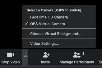 How to use a virtual camera for Zoom, Microsoft Teams and Google Meet in OBS  for Mac | by Jun Kudo | Medium