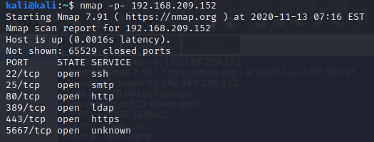 nmap scan