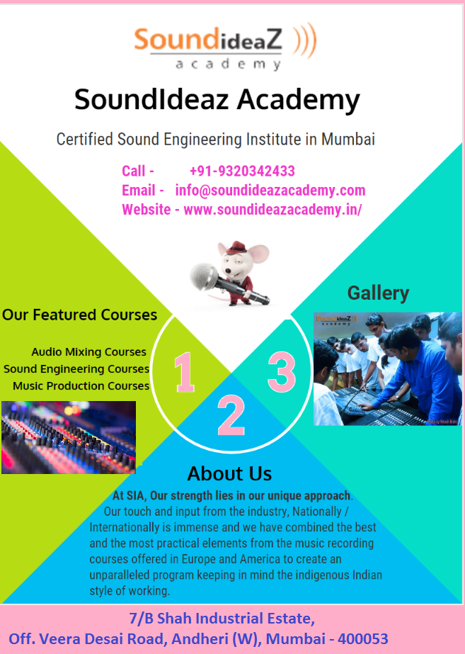 join Best Sound Engineering Courses — SIA by SoundIdeaz Academy Medium