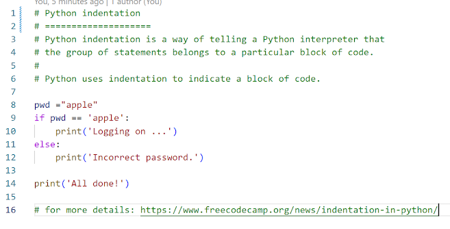 Learning Python Programming: Indentation - Muhammad Bin Yasir - Medium