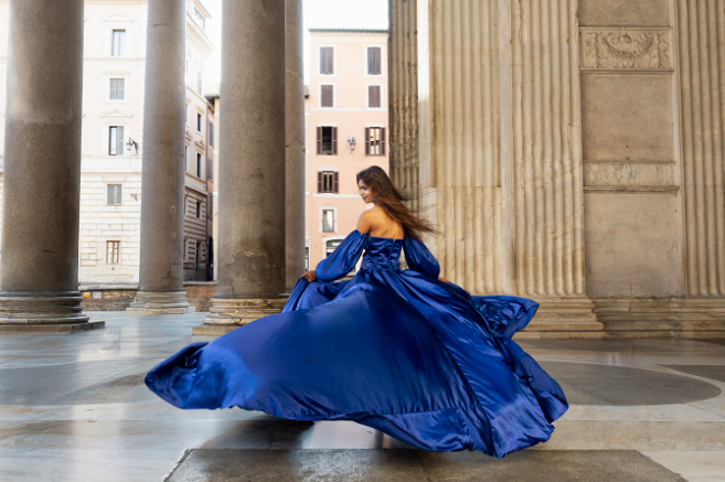 Flying Dress Photoshoot in Rome: The Ultimate Luxury Photography Experience