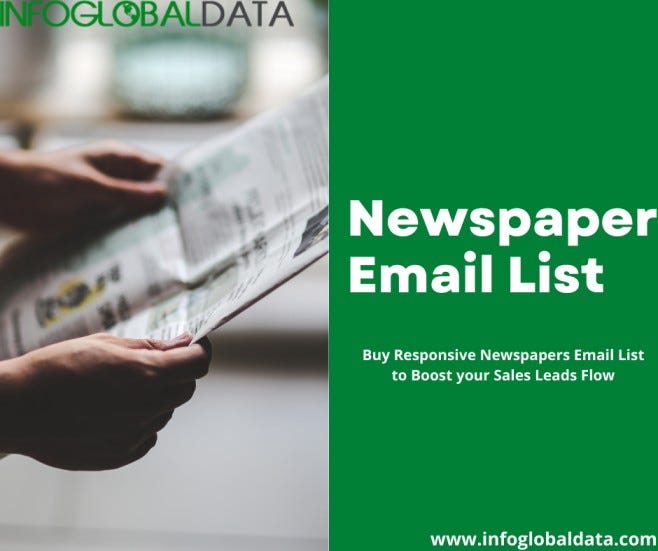 Newspaper Email List Media Contact List by InfoGlobalData Medium