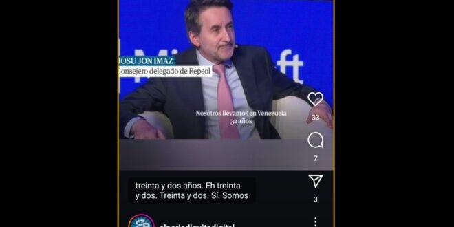 Señaló Josu Jon Imaz San Miguel, empresario y actual consejero delegado de la empresa petrolera |…