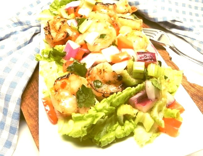 Salad — Italian Grilled Shrimp Salad