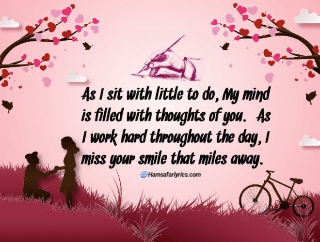 2 Line poetry in English. Here you can read the best 2 lines… | by  Hamsafarlyrics | Medium