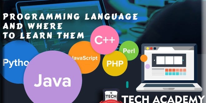 Programming languages and where to study them (Tech Academy). | by ...