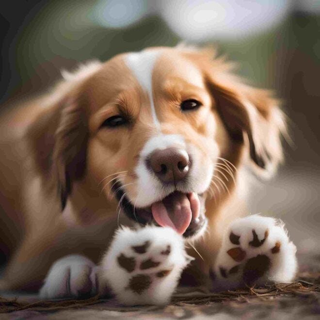 why dog licks paws?. Dogs are amazing animals with a wide… by