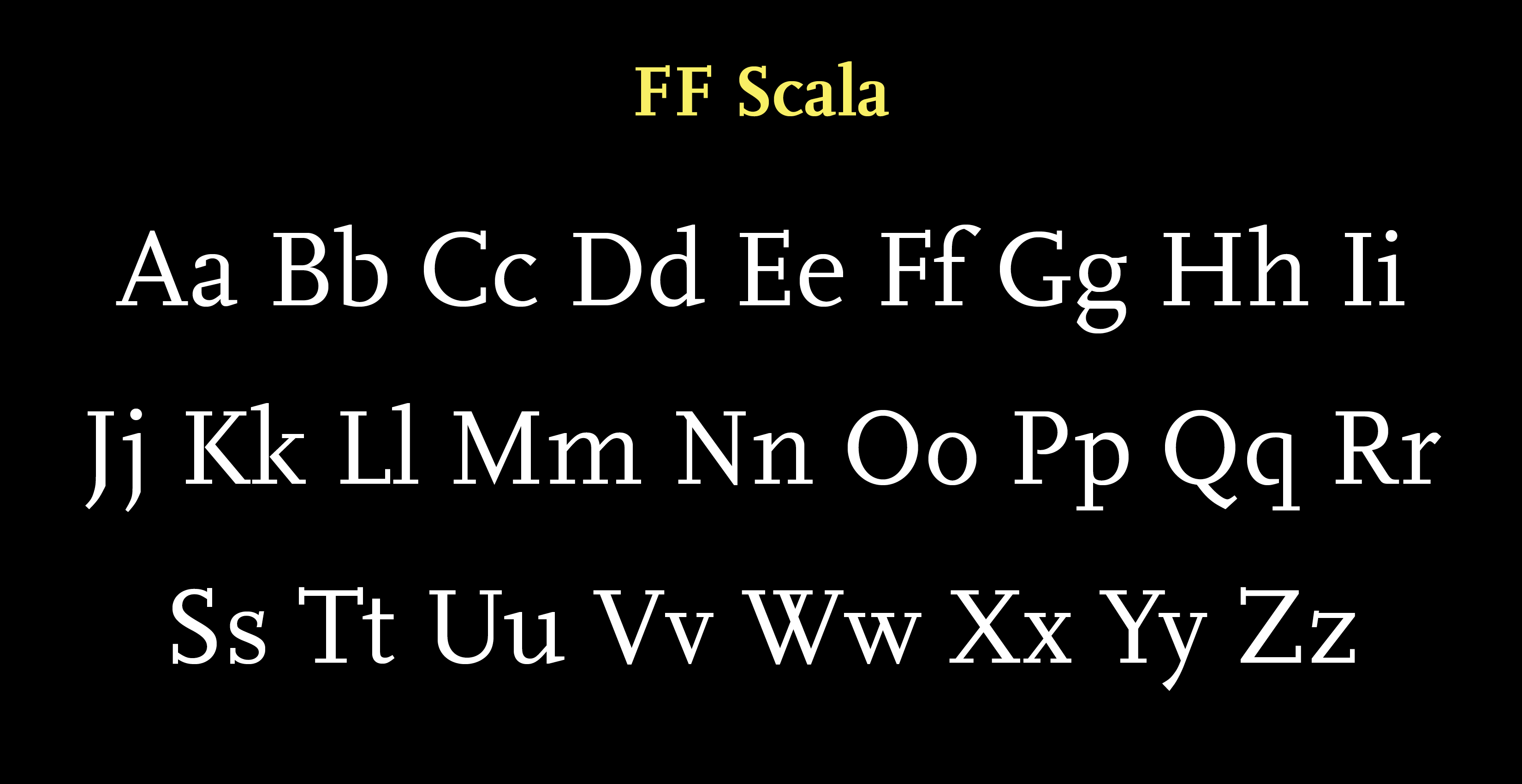 Communications Studio I: SCALA Typeface Study | by Mimi Jiao | Medium