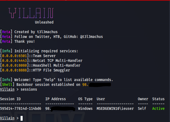 Creating Undetectable Windows Malware (Villain C2 Framework+ PowerShell ...