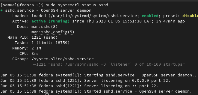 Enable and Start SSH server on Fedora | by Cheboitarus | Medium