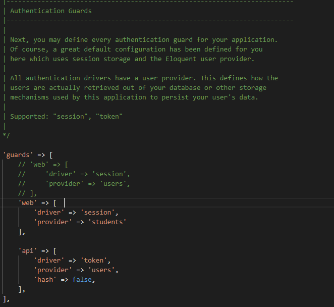 Change Laravel’s default Users authentication table to another | by ...