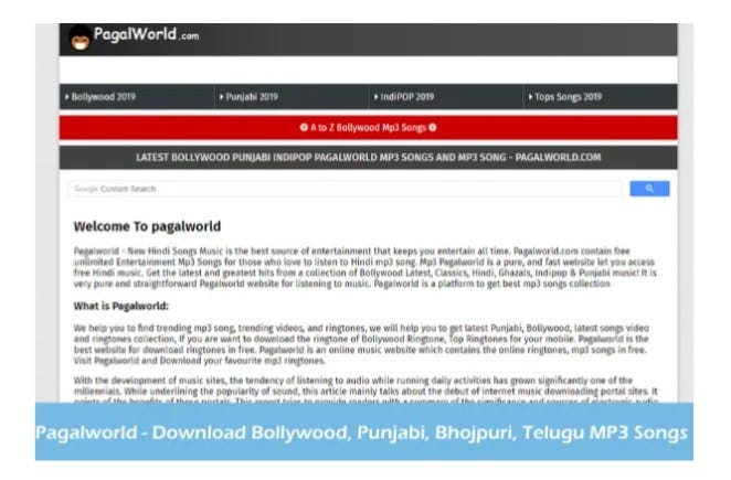 Pagalworld Mp3 Songs A To Z 2020 PagalWorld — Download Latest Bollywood, Punjabi, Bhojpuri, Telugu MP3