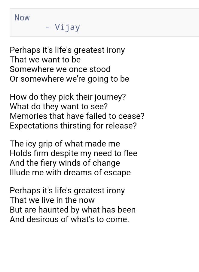 Here’s the poem I wrote today (#3) | by Vijay | Medium