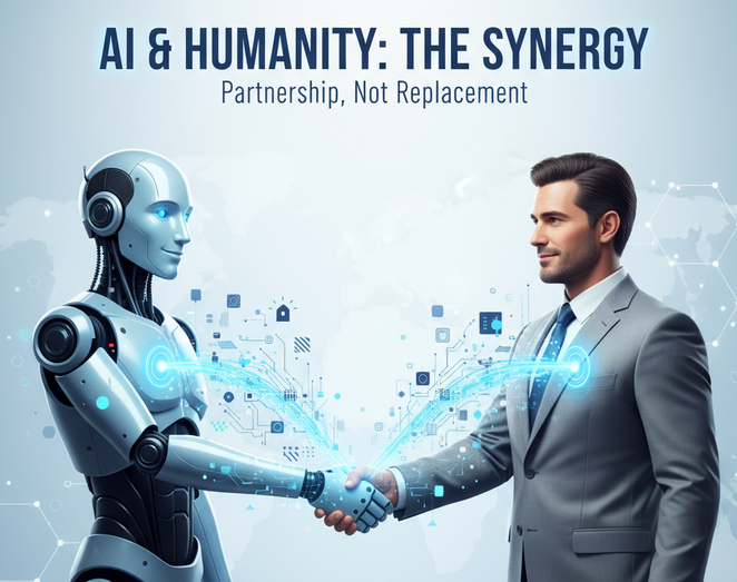 The future of work lies in human-AI collaboration, where technology augments rather than replaces human capabilities
