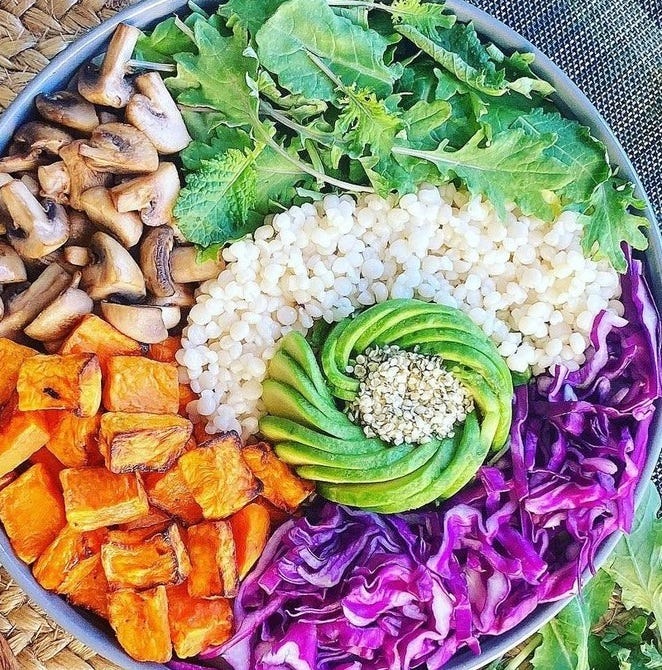 Savory Sweet Potato and Purple Cabbage Salad by Onlyfitnessfood Oct