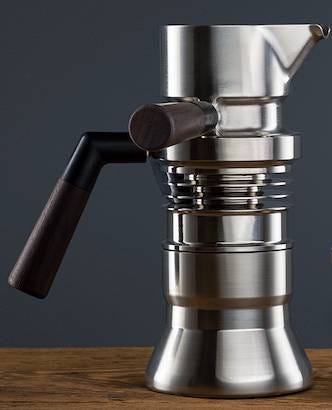 Bellemain Stovetop Espresso Maker Moka Pot (Silver, 6 Cup) - Bellemain