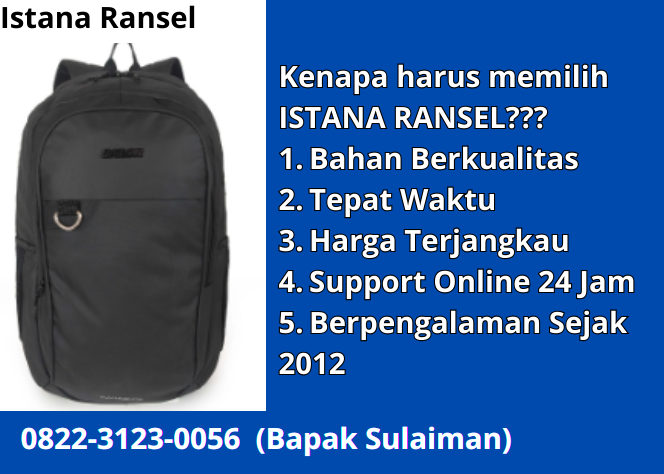Harga Grosir 0822–3123–0056 Tas Ransel Custom Untuk Laptop Tanjung