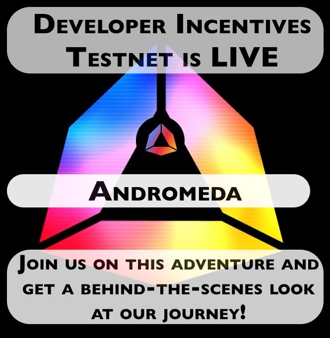 Full Testnet Walkthrough Andromeda Developer Incentives (Part II) | by ...