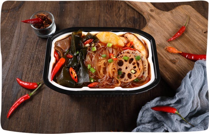 Hotpot Chinese Instant self heating cooking noodle box Asian