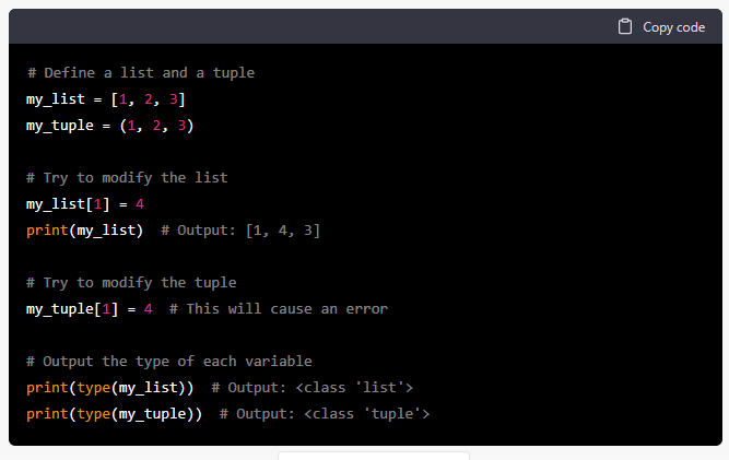 The Differences Between Lists and Tuples in Python | by Manish Singh ...