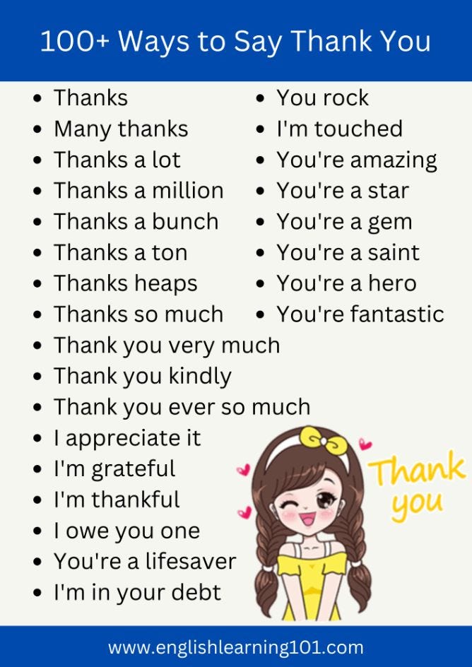 Thank You - You're A Star