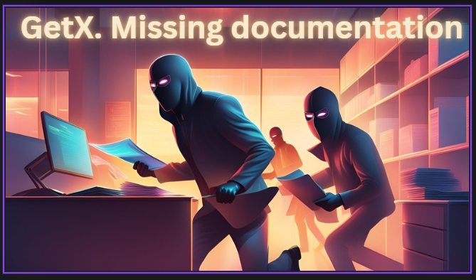 Two robbers steal GetX documentation from the office