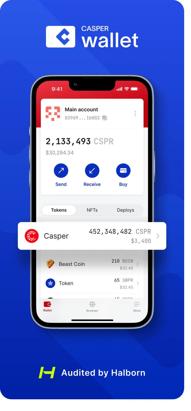 The Casper Wallet mobile app officially launches for iOS and Android