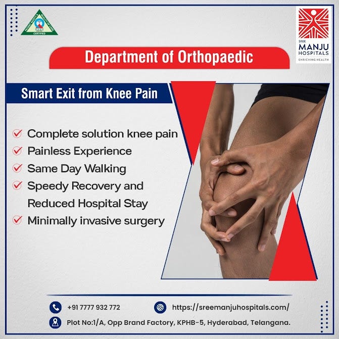 Best Orthopedic Hospital In Hyderabad | Kukatpally — Sree Manju ...