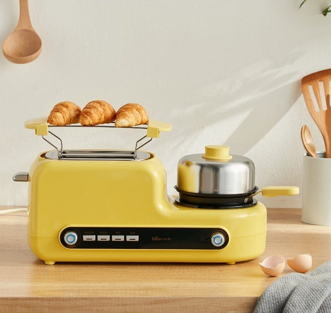 Multifunctional Automatic Breakfast Toaster Egg Maker by The Kitchn