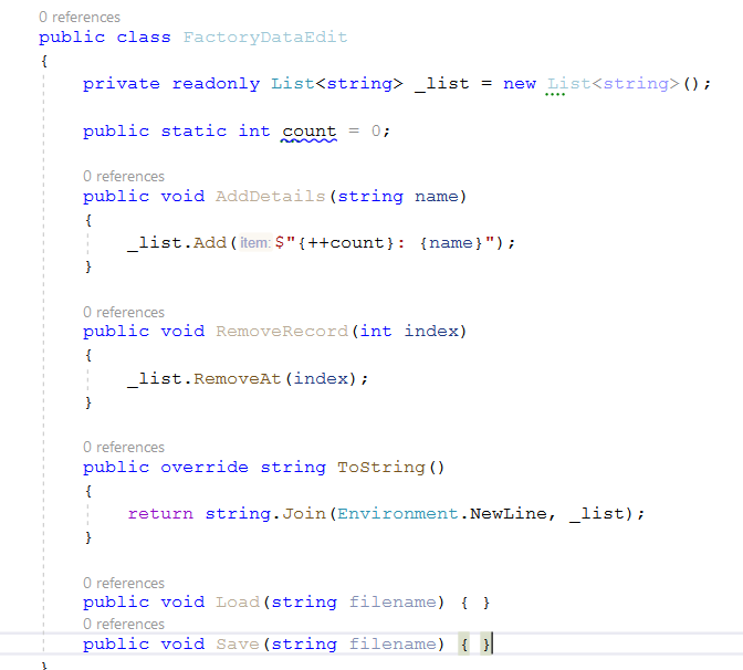 Single Responsibility Principle. “A class should have one and only one ...
