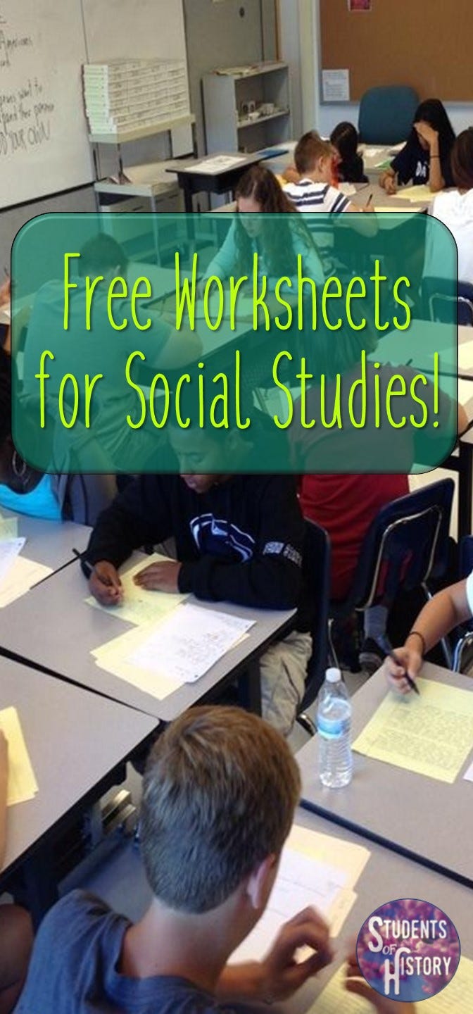 Free Printable Worksheets For Social Studies